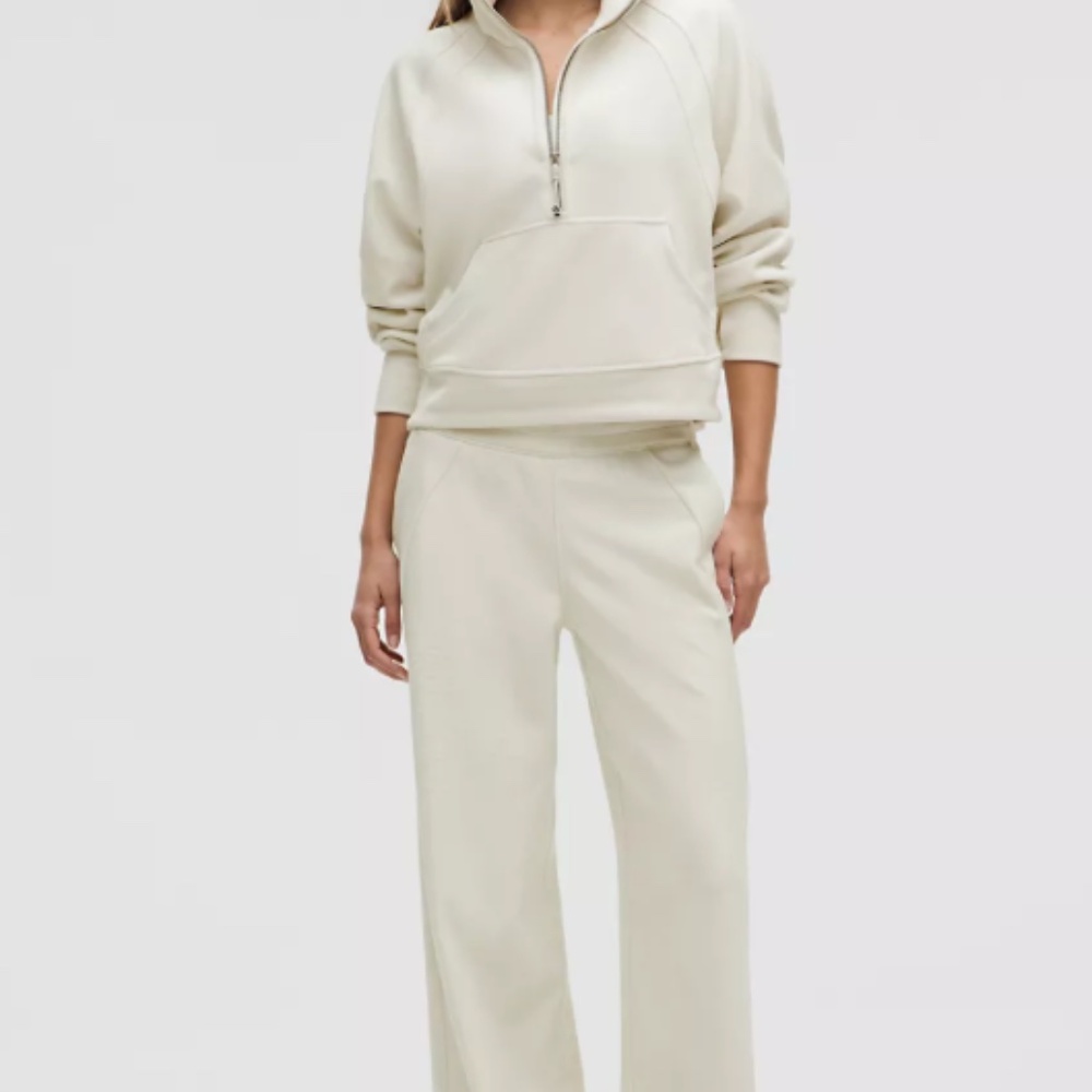 NWT LULULEMON Scuba Mid-Rise Wide-Leg Pant Velvet